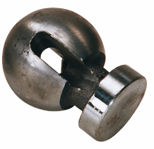 Sfera per sistema di ribaltamento rimorchi Ama Ø 78mm con asola