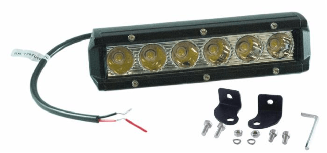 Faro da lavoro a barra 6 LED ad ampio raggio Flood 30W IP67