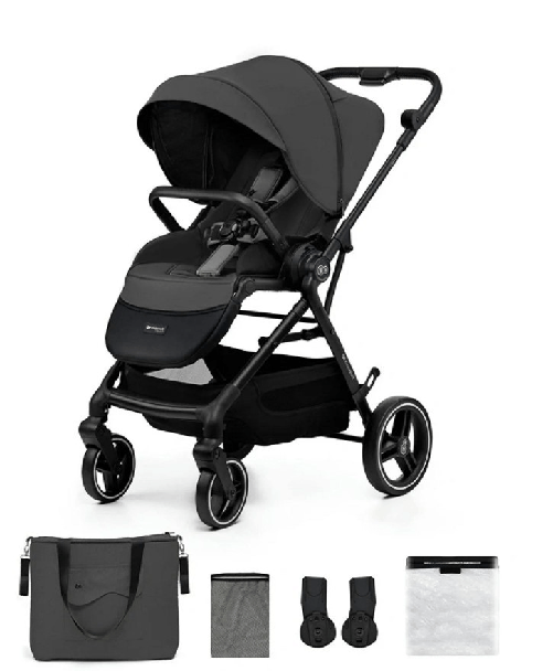 Kinderkraft Passeggino Reversibile con Borsa Omologato 22 Kg YOXI MOONLIGHT GREY