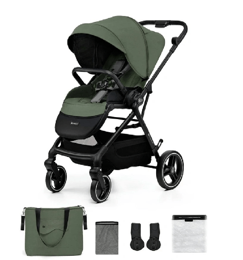 Kinderkraft Passeggino Reversibile con Borsa Omologato 22 Kg YOXI MYSTIC GREEN