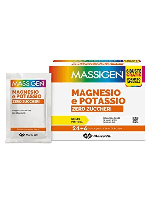 Massigen Magnesio e Potassio Softgel Zero Zuccheri