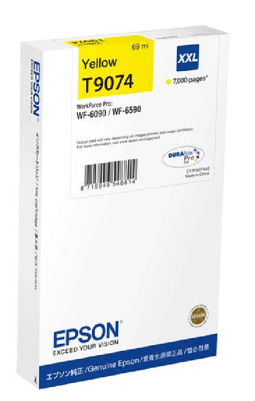 Epson TANICA INCHIOSTRO A PIGMENTI GIALLO EPSON DURABRITE ULTRA XXL Epson WF-6xxx Ink Cartridge Yellow XXL