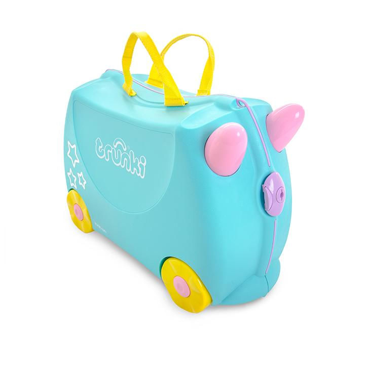 Trunki 1568282711 bagaglio Valigia Rosa, Turchese, Giallo 18 L Plastica