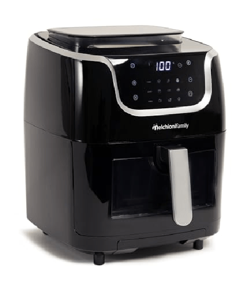 Melchioni Friggitrice 118340038 Gioia Black con Capienza 2.5 Litri e Tecnologia di Cottura ad Aria ad Alte Prestazioni