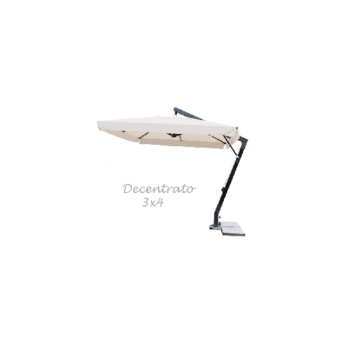 Ombrellone 3x4 Alluminio Palo Decentrato Braccio Laterale Rettangolare Giardino