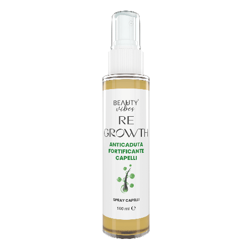 Re-Growth Spray Ricrescita Capelli Uomo e Donna | Combatte la Perdita dei Capelli | Prodotto Naturale da 100ml | Attivatore della Ricrescita