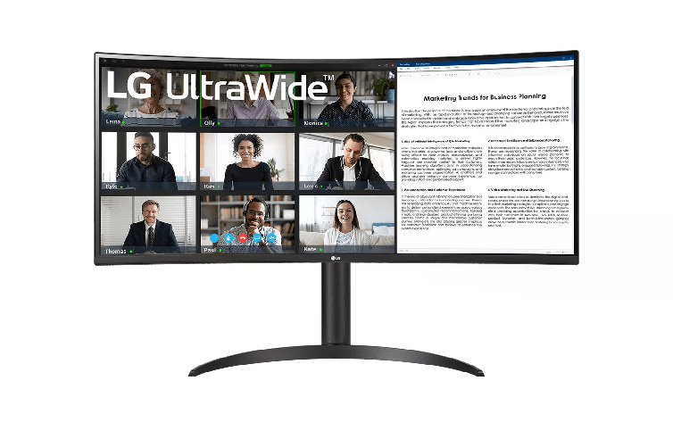 Lg Monitor Curvo 34 Led Va 100Hz 21:9 3440 X 1440 5Ms 300 Cdm Reg Altezza Usb-C Dock Dp/Hdmi