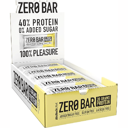 BIOTECH USA ZERO BAR barrette proteiche gusto CIOCCOLATO BANANA 20x50g