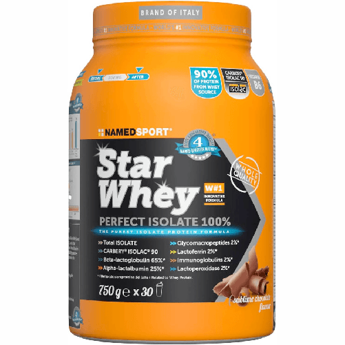 Named Sport STAR WHEY ISOLATE proteine gusto SUBLIME CHOCOLATE 750g
