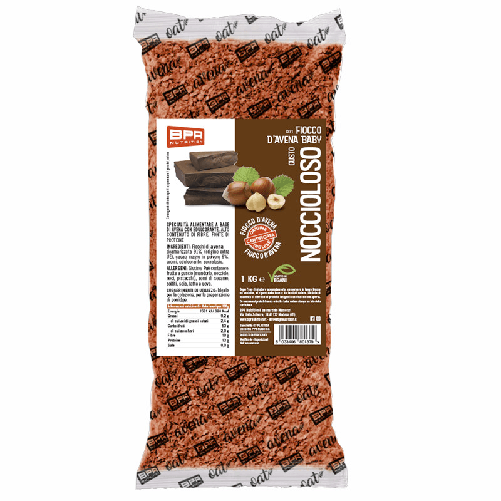 BPR NUTRITION Fiocco d'avena 1kg gusto NOCCIOLOSO