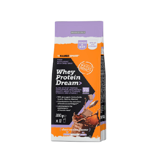 Named Sport Whey Protein Dream proteine del latte e riso 350g gusto CHOCO MOUSSE