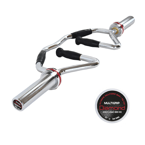 Diamond Bilanciere Olimpico Multigrip 92 cm - carico max 220 kg - molle incluse - 10 kg BMG92