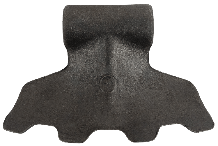 Mazza trincia dentata 155x85mm attacco 70mm e foro 16,5mm