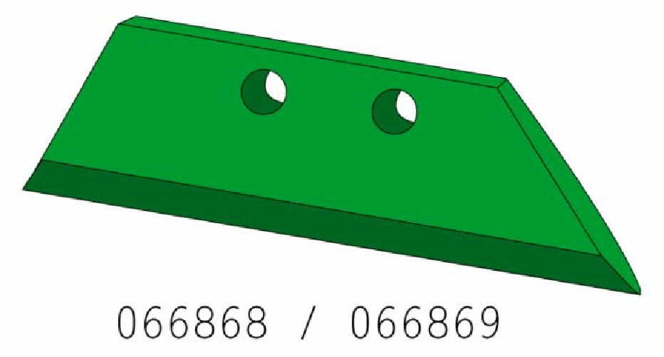 Vomere adattabile Kverneland 066869 sx