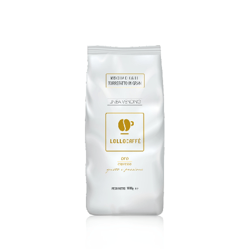 Lollo CaffÃ ̈ in grani Lollo miscela oro confezione da 1kg Lollo Caffe 32516400203 caffè in grani 1 kg