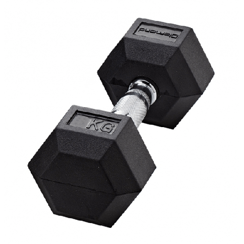 Diamond Manubrio Gommato Esagonale 35 kg - impugnatura cromata MGED35
