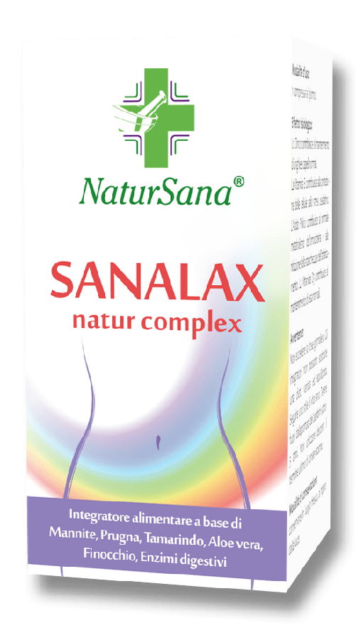 NaturSana SANALAX natur complex - Riequilibrante intestinale, Depurativo, Intolleranze alimentari, Pancia gonfia SANALAX natur complex - Riequilibrant