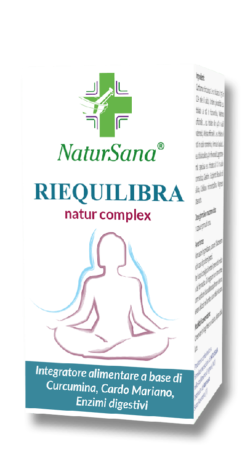 RIEQUILIBRA natur complex - Depurativo epatico, Digestivo, Riequilibrante intestinale ed epidermico - Ad alto dosaggio - 60 capsule .
