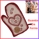 Guanti da forno guantone presina utensili da cucina guanto in cotone  per barbecue microonde