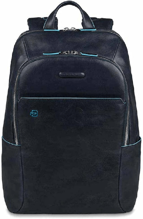 Piquadro CA3214B2/BLU2 Zaino, Collezione Blue Square, 39 cm, Blu