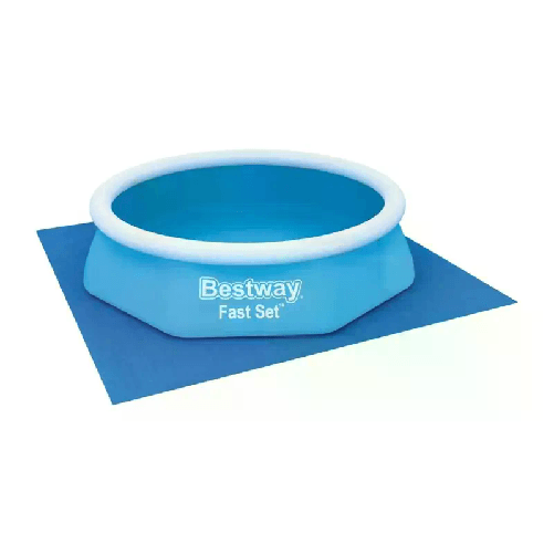 Bestway Tappeto di fondo per piscina da 274x274 cm fuoriterra Bestway 58000 tappetino Bestway 58000 accessorio per piscina Telo per pavimento