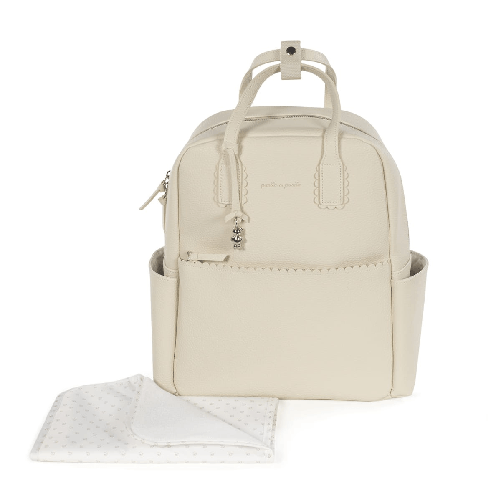 Pasito a Pasito Zaino per Mamma in Ecopelle ICON CREAM con Fasciatoio