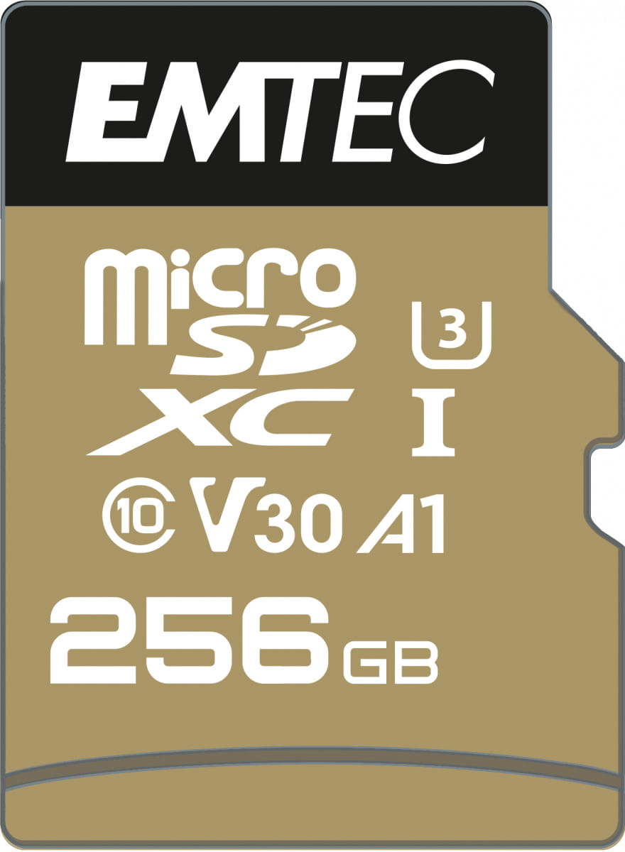 Emtec MicroSDXC 256GB SpeedIN PRO CL10 100MB/s FullHD 4K UltraHD Emtec SpeedIN Pro 256 GB MicroSDXC UHS-I Classe 10