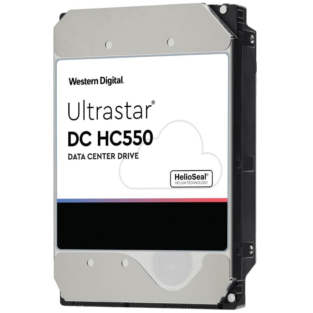 Western Digital WD ULTRASTAR DC HC550 3.5IN 26.1MM 16TB 512MB 7200RPM SATA ULTRA 512E SE NP3 DC HC550 (WUH721816ALE6L4) Western Digital Ultrastar DC H