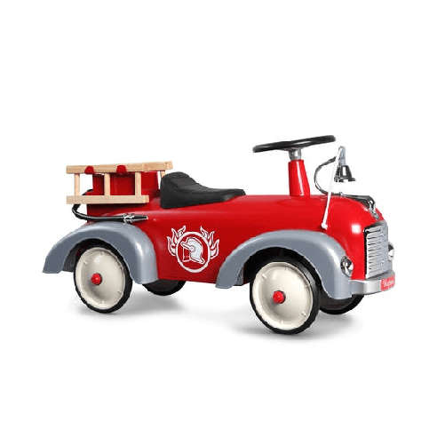 Baghera Auto a Spinta Camion Pompieri Macchina Cavalcabile Vintage Idea Regalo Bimbi Le Petit Nouveau 838 girello per bambino Rosso