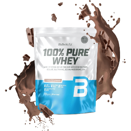 BIOTECH USA 100% PURE WHEY Proteine concentrate isolate gusto Cioccolato 1kg