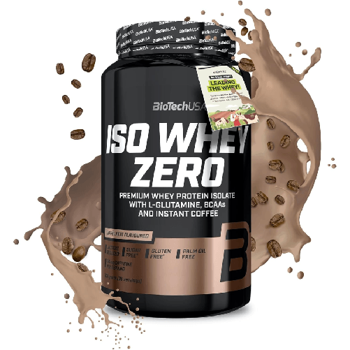 BIOTECH USA Iso Whey Zero proteine isolate del latte 908g gusto Caffè Latte