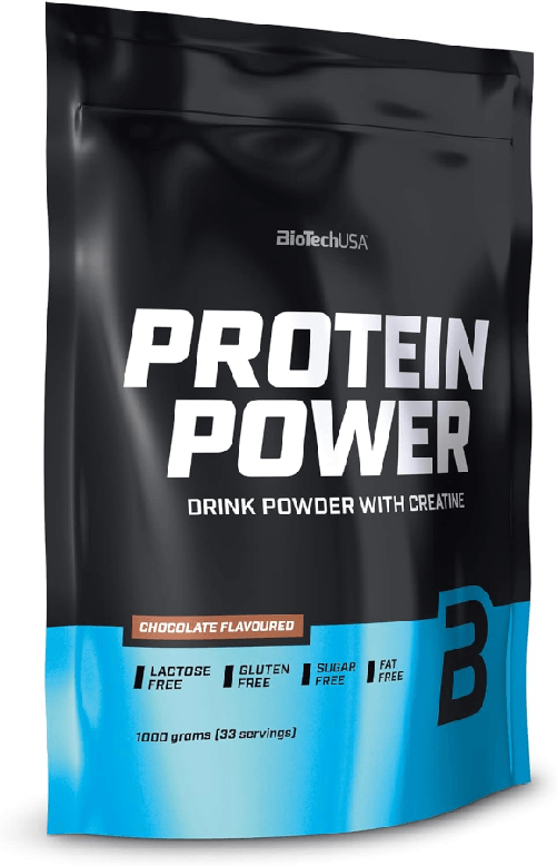 BIOTECH USA Protein Power proteine senza lattosio e zucchero 1000g gusto Cioccolato
