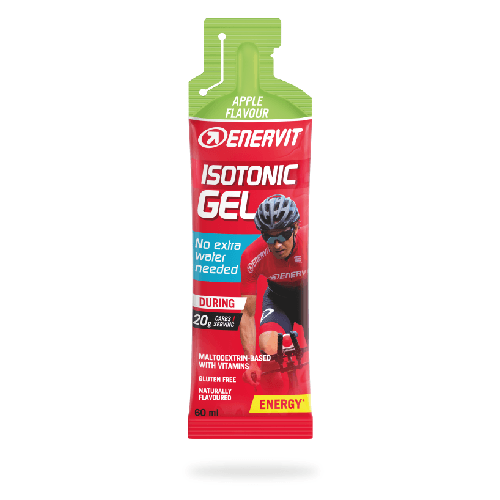 ENERVIT ISOTONIC GEL Maltodestrine Senza glutine gusto MELA 60ml box da 24pz art 96610