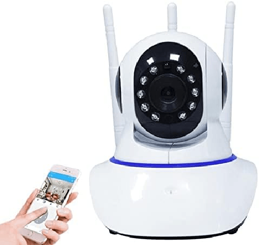Telecamera IP WiFi, 3 Antenne, Motorizzata, Visione Notturna, Controllo App Yoosee, HD Camera IP Videosorveglianza Interni