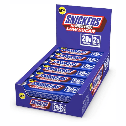 SNICKERS Hi-Protein Low Sugar Barretta Proteica 12x57g Chocolate Peanut