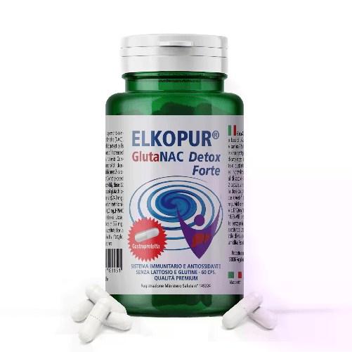 Scen Elkopur GlutaNAC Detox Forte - Integratore alimentare di L-Glutatione ridotto, N Elkopur GlutaNAC Detox Forte - Integratore alimentare di L-Glu