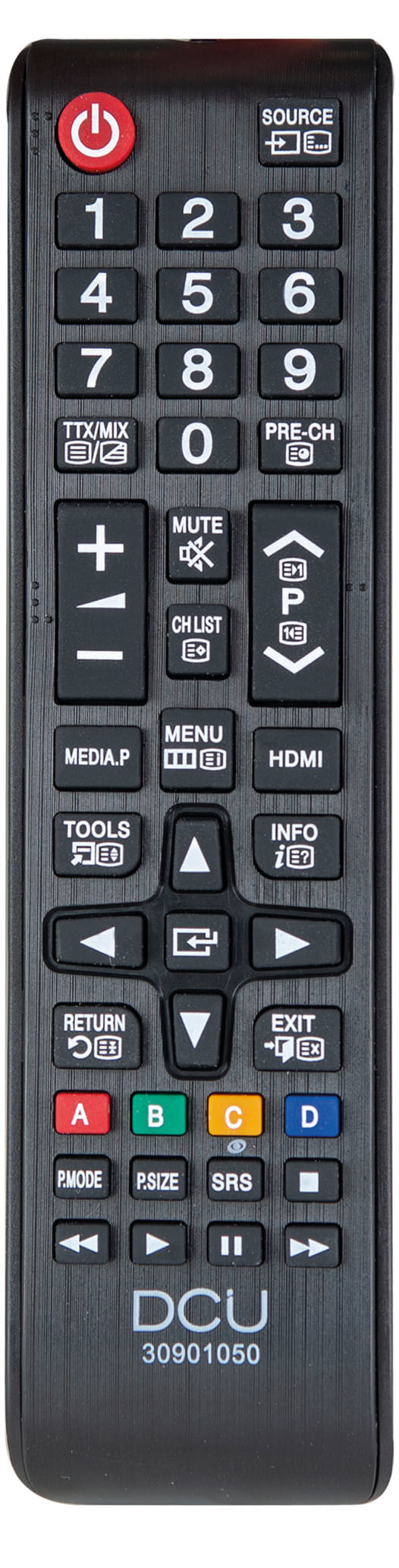 Dcu tecnologic DCU Advance Tecnologic 30901050 telecomando IR Wireless TV Pulsanti DCU Advance Tecnologic 30901050 telecomando IR Wireless TV Pulsanti