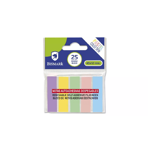 Bismark 329477 etichetta autoadesiva Rettangolo Multicolore 25 pz