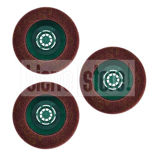 Pad 3x spazzole abrasive ricambio lucidatrice folletto pl510 pl511 pl512 pulilux compatibile