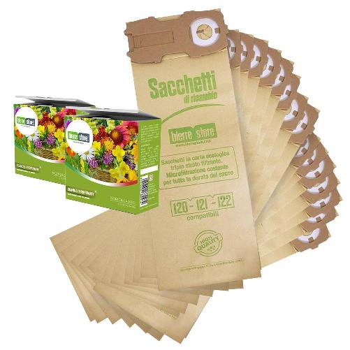 Sacchetti folletto vk 121 vk 122 vk 120 16pz granuli fiori compatibili