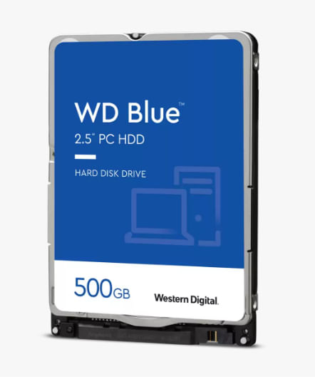 Western Digital Blue WD5000LP disco rigido interno 500 GB 5400 Giri/min 128 MB 2.5" Serial ATA III Western Digital Blue WD5000LP 2.5" 500 GB Serial AT