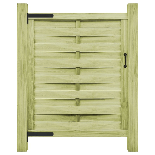 vidaXL Cancello da Giardino Legno di Pino Impregnato 100x125 cm Verde