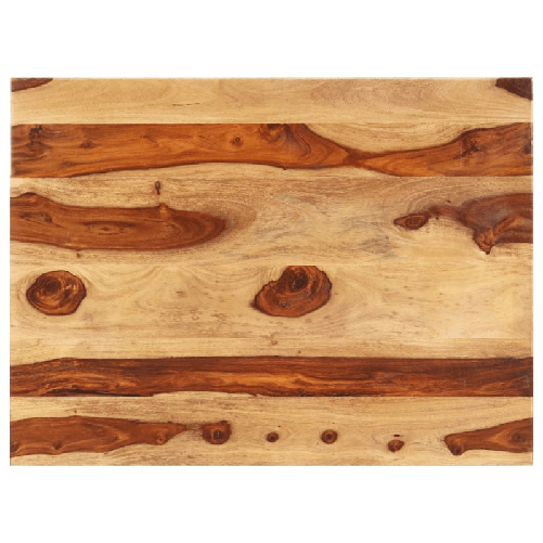 vidaXL Piano Tavolo in Legno Massello di Sheesham 25-27 mm 60x90 cm