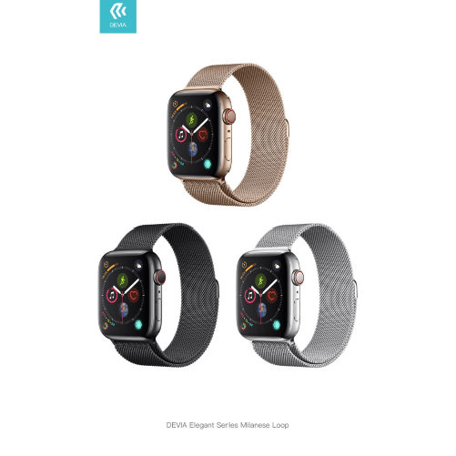 Devia 325045SL MILANESE LOOP 40MM SLVR Band Argento Acciaio inossidabile