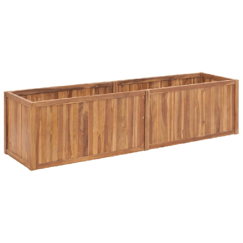 Letto Rialzato 200x50x50 cm in Legno Massello di Teak