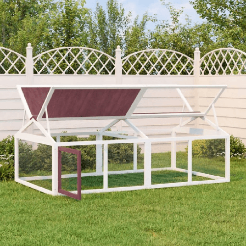 Box per Animali Moka 200x112,5x74 cm in Legno Massello di Pino