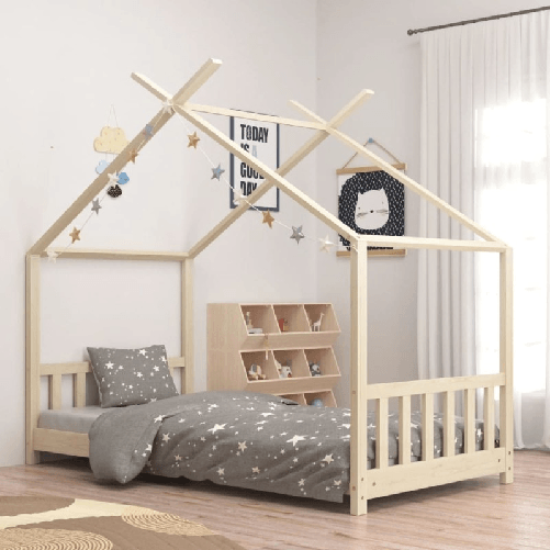 Giroletto per Bambini in Legno Massello di Pino 80x160 cm