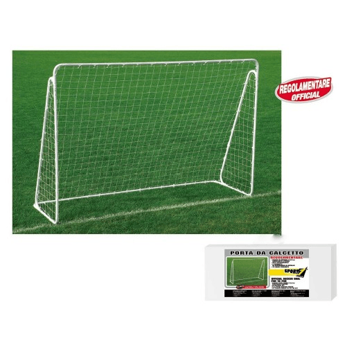 Sport One Porta Calcio Regolamentare 300x120x205 Metallo Rete Gioco Giardino Calcetto Casa Mandelli Porta Calcetto Regolamentare In Metallo In Scatola