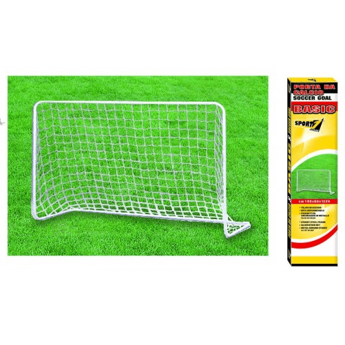 Sport One Porta da Calcio 180x60x122 in Metallo con Rete Soccer Goal Calcetto Porta da Calcio 180x60x122 in Metallo con Rete Soccer Goal Calcetto