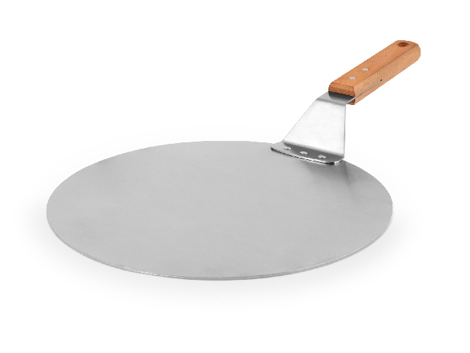 H&H Pala pizza in acciaio inox con manico in legno diametro cm 30,5. Pengo 8377900 pala per pizza Acciaio inox